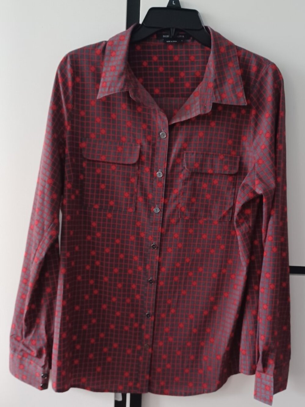 BCBGMAXAZRIA women's blouse, size L